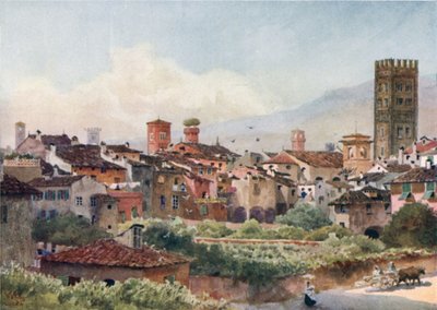 Lucques. Depuis les remparts de la ville - William Wiehe Collins