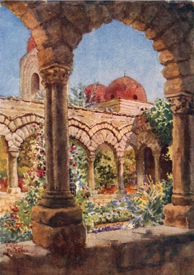 Palerme. Les cloîtres de S. Giovanni degli Eremit - William Wiehe Collins