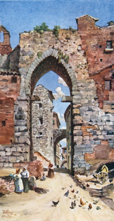 Pérouse. La Porta Susanna - William Wiehe Collins