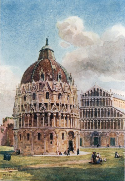 Pise. Le baptistère - William Wiehe Collins