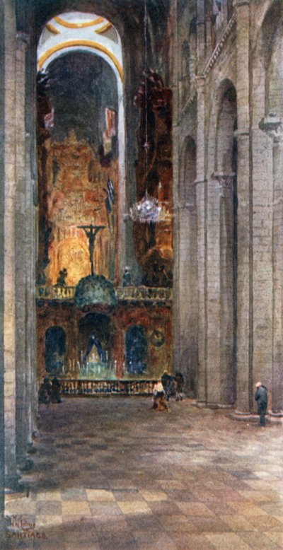 Saint-Jacques-de-Compostelle, intérieur de la cathédrale - William Wiehe Collins