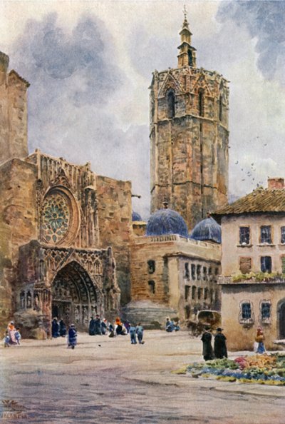 Valence, porte de la cathédrale - William Wiehe Collins