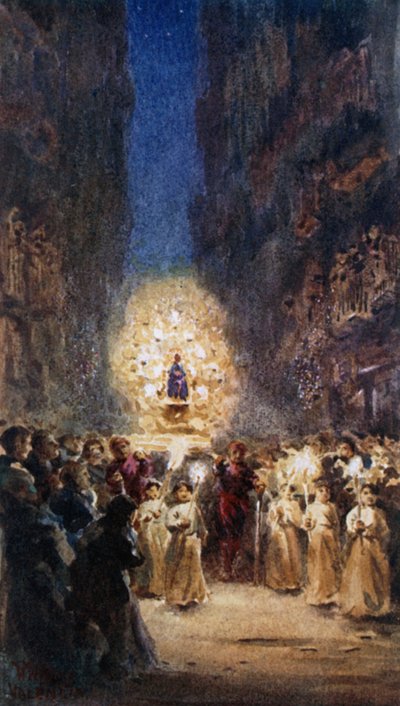 Valence, procession religieuse - William Wiehe Collins