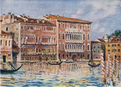 Venise. Les Palais Foscari et Giustiniani - William Wiehe Collins