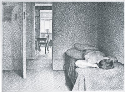 Intérieur avec nu - William Wilkins