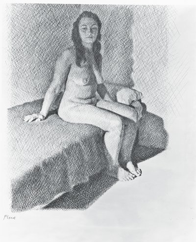 Nu assis, c.1968-74 - William Wilkins