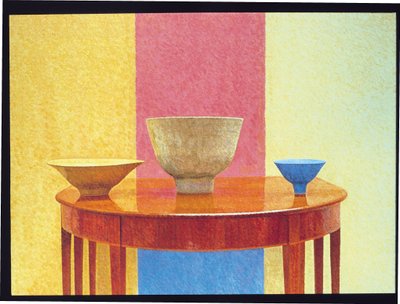 Nature morte, trois bols de Lucie Rie - William Wilkins