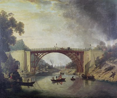 Le pont en fonte près de Coalbrookdale, vers 1780 - William Williams