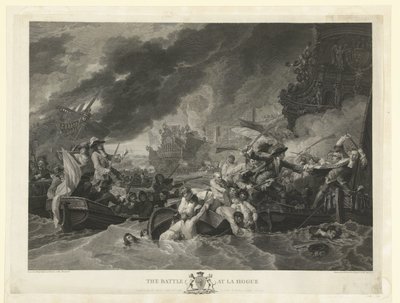 La bataille de La Hogue, 1692 - William Woollett