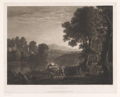 Paysage avec des bergers et une femme sur une mule au bord d