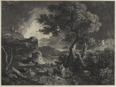 La destruction des enfants de Niobé, 1761 - William Woollett