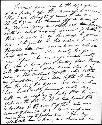 Lettre de condoléances à Henry Nelson Coleridge sur la mort de son oncle et beau-père, Samuel Taylor Coleridge le 25 juillet 1834, 29 juillet 1834 - William Wordsworth