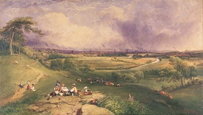 Manchester depuis la falaise, Higher Broughton - William Wyld