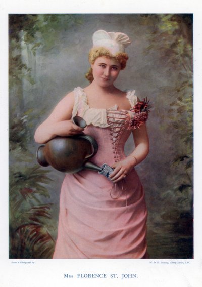 Florence St John, actrice et chanteuse anglaise, 1901 - William and Daniel Downey