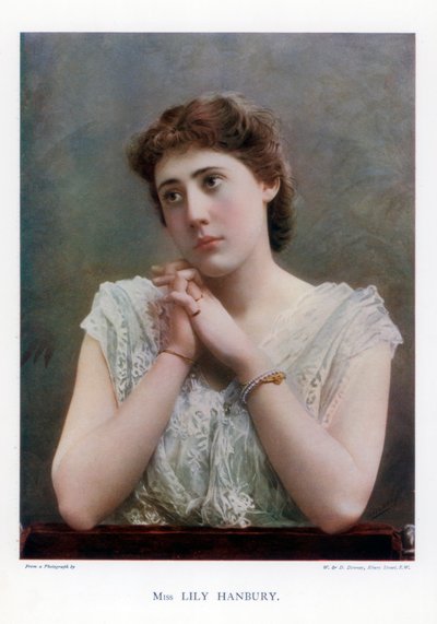 Lily Hanbury, actrice de théâtre anglaise, 1901 - William and Daniel Downey