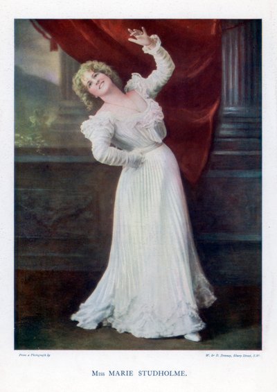 Marie Studholme, actrice de théâtre anglaise, 1901 - William and Daniel Downey