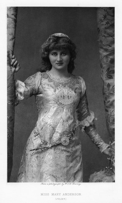 Mary Anderson, actrice américaine, vers 1895 - William and Daniel Downey