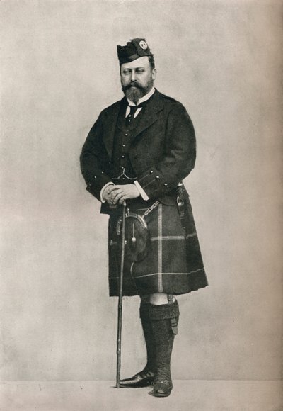 Le Prince de Galles en costume écossais, vers 1886-1910 - William and Daniel Downey