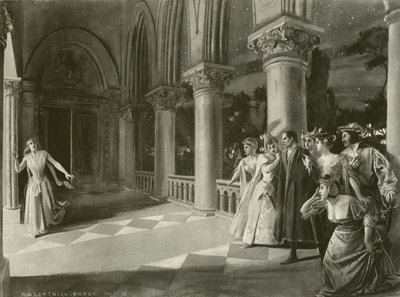 Lucia di Lammermoor, Acte III scène vi (gravure) - William de Leftwich Dodge