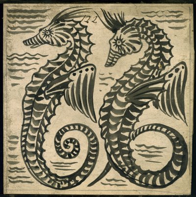 Hippocampe - William de Morgan