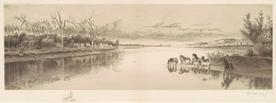 Sans titre (Campement amérindien) - William de la Montagne Cary