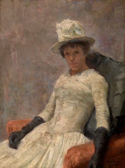 Stéphanie en blanc - William van Strydonck