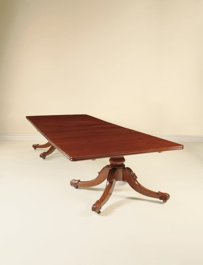 Table à manger à deux piédestaux George IV irlandaise, vers 1825 - Williams and Gibton (attr. to) Mack