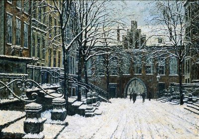 Rue Mariacka, Gdansk en hiver, vers 1920 - Willibald Werner