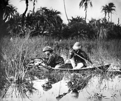 Chasse au canard en Inde, c.1878 - Willoughby Wallace Hooper