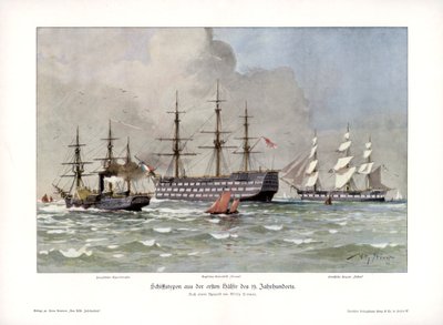 Types de navires de la première moitié du 19e siècle - Willy Stöwer