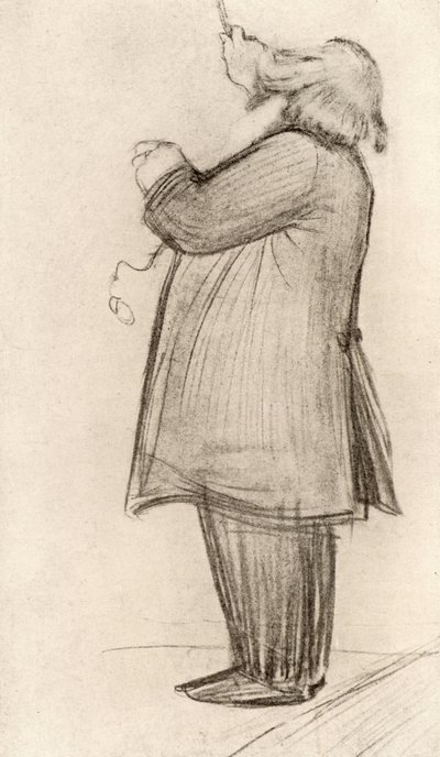 Johannes Brahms (1833-1897) compositeur allemand, dirigeant (dessin) - Willy von Beckerath