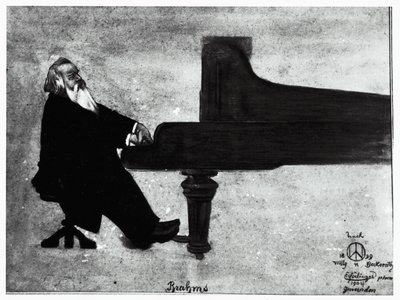 Le compositeur allemand Johannes Brahms - Willy von Beckerath