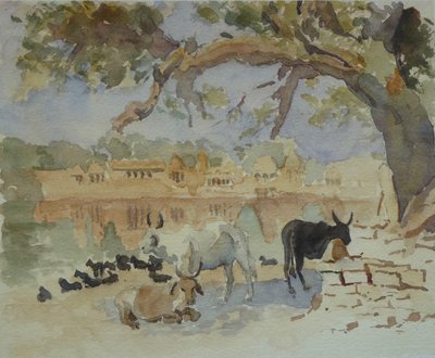 Jaisalmer - Gadi Sagar (croquis) - Wilson Clive