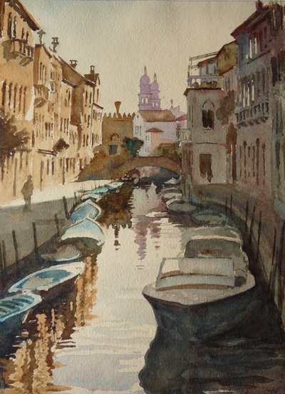Rio S. Barnaba - coucher de soleil - Wilson Clive