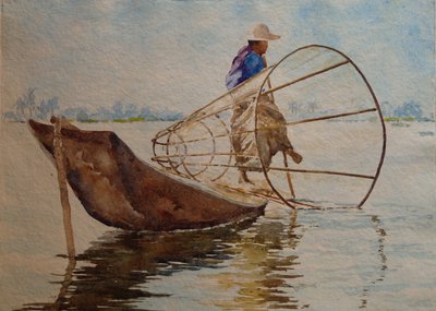 Rameur de jambe, lac Inle - Wilson Clive