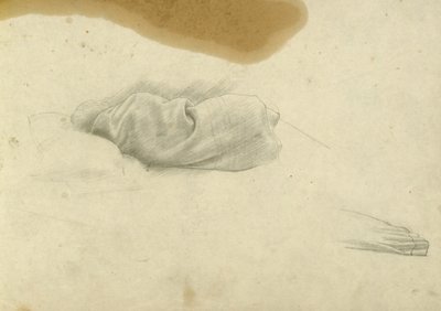 Étude pour femme endormie pour Santissima Trinita, vers 1924-30 - Winifred Knights