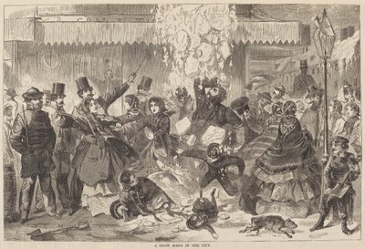 Une avalanche en ville - Winslow Homer