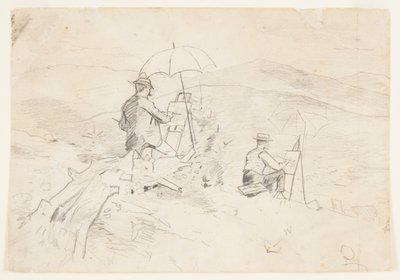 Artistes dessinant dans les Montagnes Blanches - Winslow Homer
