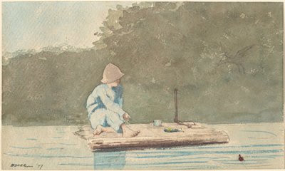 Garçon sur un radeau - Winslow Homer