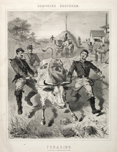 Croquis de campagne : Fourrage, 1863 - Winslow Homer