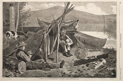 Camping dans les montagnes Adirondack, 1874 - Winslow Homer