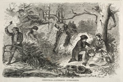 Noël - Récolte de verdure, 1858 - Winslow Homer