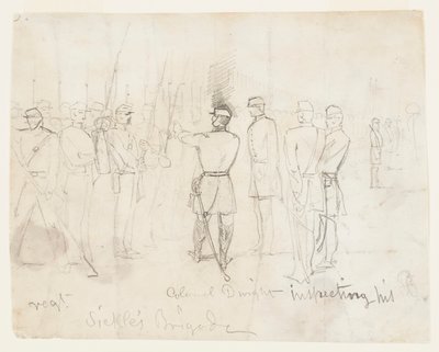 Col. Dwight Inspectant son Régiment - Winslow Homer