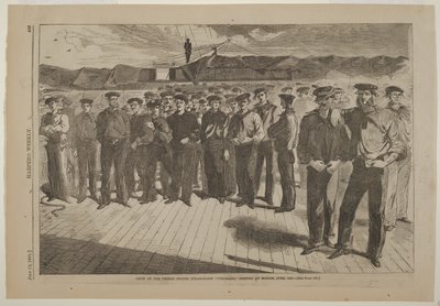 Équipage du sloop à vapeur américain Colorado embarqué à Boston, juin 1861 - Winslow Homer