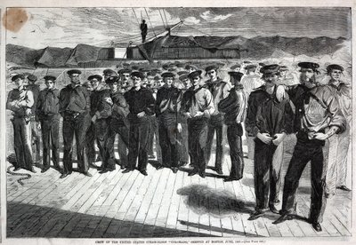 Équipage du navire à vapeur américain "Colorado" embarqué à Boston, extrait de Harper
