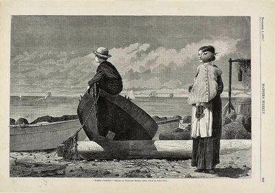 "Papa arrive !" - Winslow Homer
