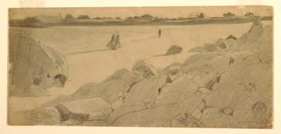 Dessin, plage de Marshfield, 1869-74 - Winslow Homer