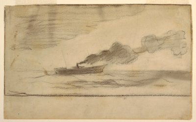 Dessin, chalutier de pêche, vers 1881 - Winslow Homer