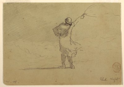Dessin, "Lumière rouge", probablement 1883 - Winslow Homer