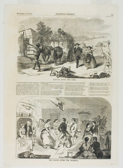 Ramener le maïs à la maison et La danse après le décorticage - Winslow Homer